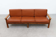 Custom genuine leather replacement cushion | Ideal for benches | mid-century chairs | love seats