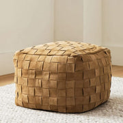 Suede Pouf/Leather Pouf /pouf handcrafted/Ottoman pouf/handmade puff/Moroccan pouffe/Square Poufs+Free Gift with every purchase