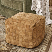 Suede Pouf/Leather Pouf /pouf handcrafted/Ottoman pouf/handmade puff/Moroccan pouffe/Square Poufs+Free Gift with every purchase