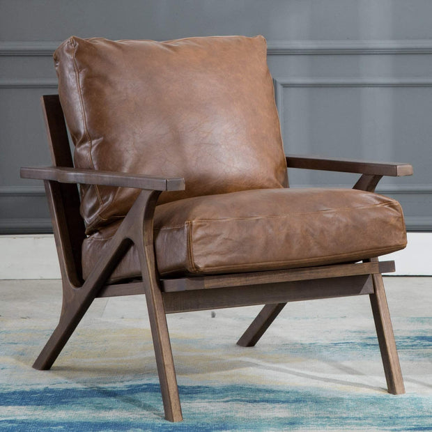 Set of Two Custom Genuine Leather Replacement Cushions | Ideal for Benches, Mid-Century Chairs, Leather Chair Cushion Cover, Leather Pouf